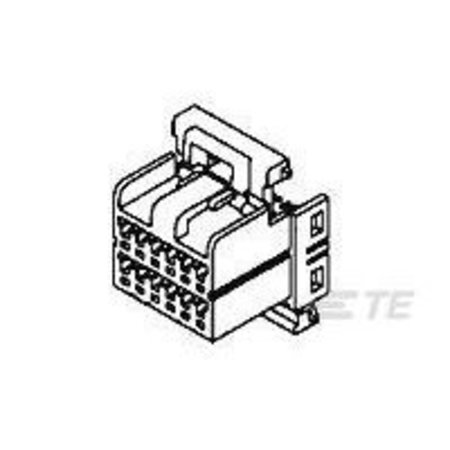 TE CONNECTIVITY 040 MLC I/O 8P PLUG HSG NAT 174044-1